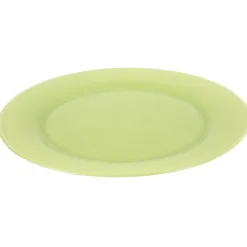 Assiette plate verte amande