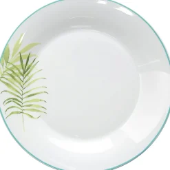 Assiette porcelaine motif jungle