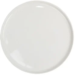 Assiette ronde plate Nordic porcelaine blanc