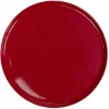 Assiette ronde plate Nordic porcelaine rouge