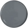 Assiette ronde plate Nordic porcelaine gris