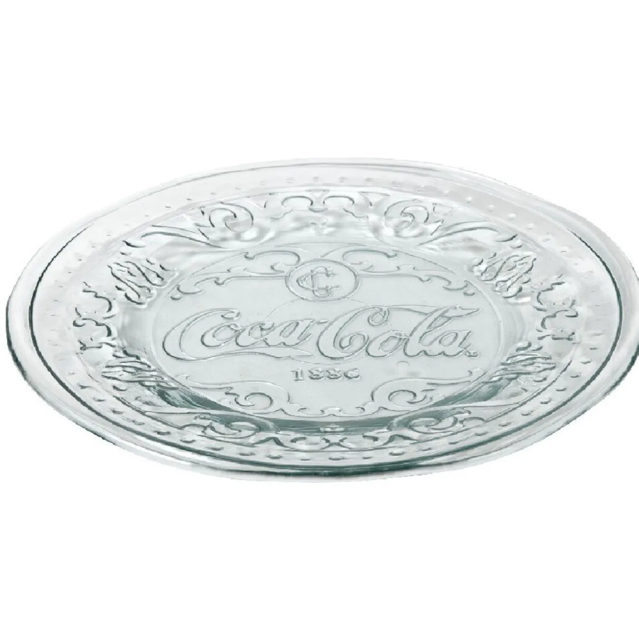 Assiette transparente Coca-Cola x2