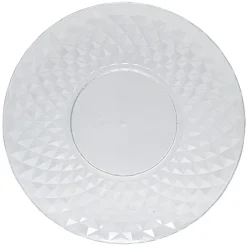 Assiettes plates en plastique x6