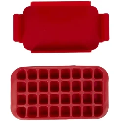 Bac à glaçons en plastique rouge