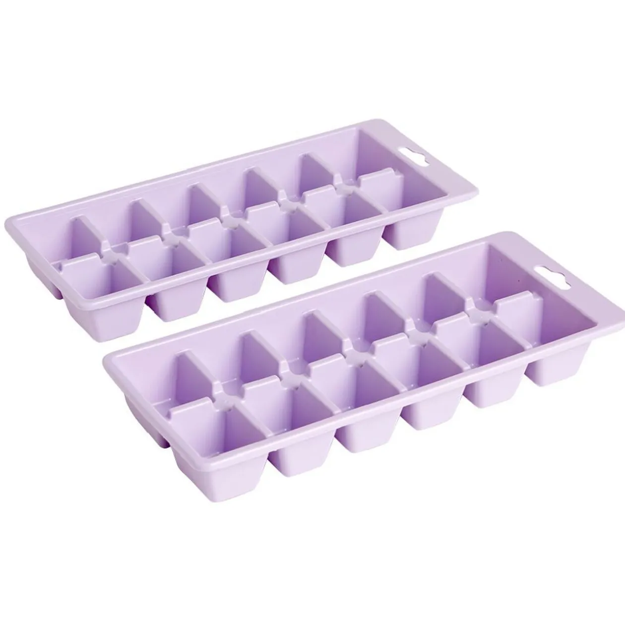 Bac à glaçons en plastique vert violet x2