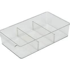 Bac de rangement transparent pour frigo L.36,5x20,5xH8,1cm