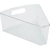 Bac de rangement triangulaire transparent pour frigo 3L