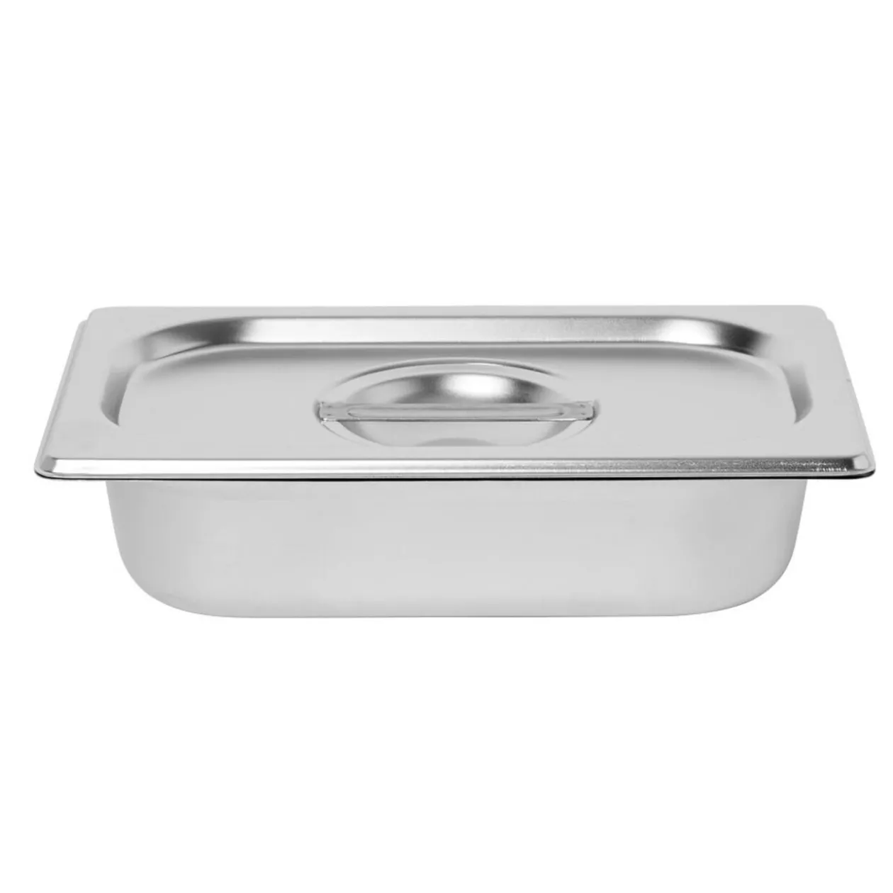 Bac inox avec couvercle préparation conservation L.26,5 cm