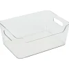 Bac rangement frigo 5L plastique transparent 27,2x18,7xH11cm