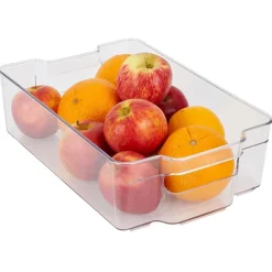 Bac rangement frigo 5,8L plastique transparent 32,5x21,5xH9cm