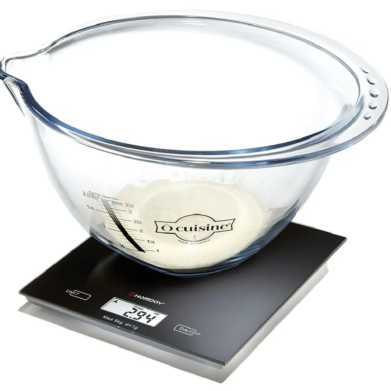 Balance de cuisine électronique et tactile noire Homday