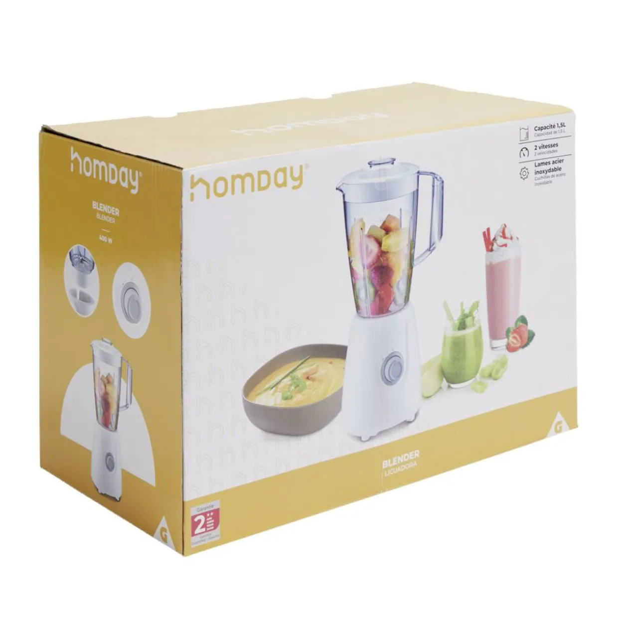 Blender électrique Homday 1,5 L
