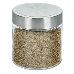 Bocal en verre avec couvercle inox - Lot de 4