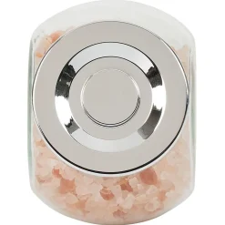 Bocal en verre incliné 200ml avec couvercle en plastique à visser x2