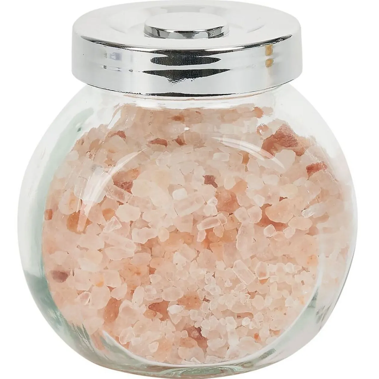 Bocal en verre incliné 200ml avec couvercle en plastique à visser x2