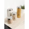 Bocal en verre pour conservation alimentaire x4