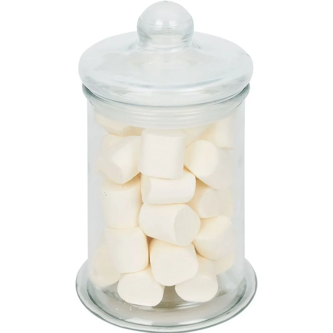 Bocal en verre transparent avec couvercle hermétique 1,75L - H.19cm