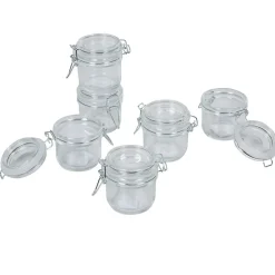 Bocal transparent 200 ml x6