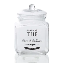 Bocal transparent à thé