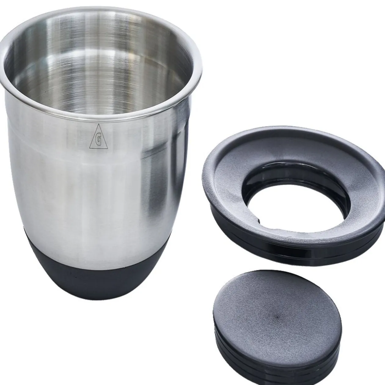 Bol à mixer inox avec base silicone et 3 râpes Ø22xH11,2cm