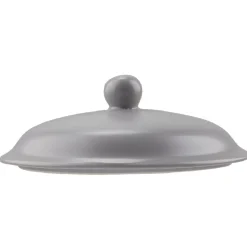 Bol à soupe gris avec couvercle