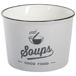 Bol à soupe inscription Soups Good Food 500ml