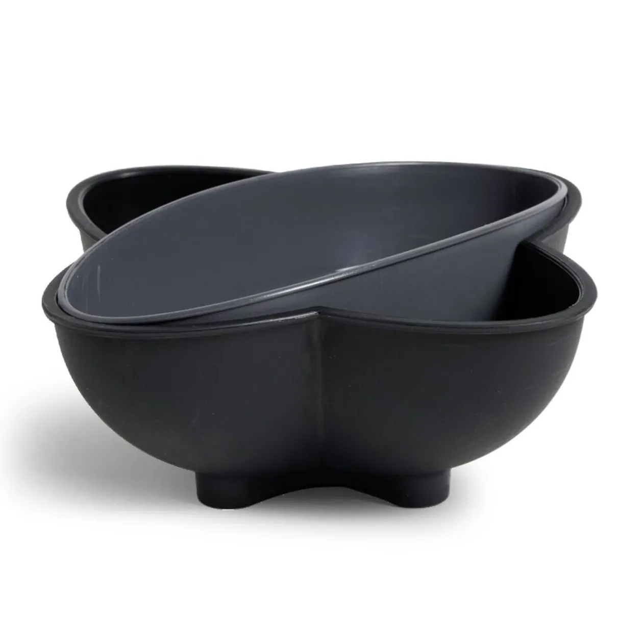 Bol apéritif avec poubelle gris