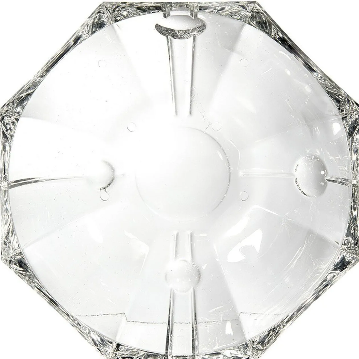 Bol Berlin octogonal en verre transparent ø 25 cm