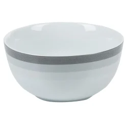 Bol blanc et gris Sérénité Rayures