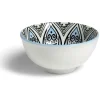 Bol décor oriental porcelaine Ø11,5xH6cm