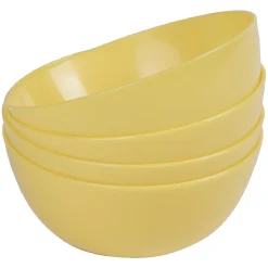 Bol en plastique couleur unie x 4