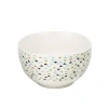 Bol en porcelaine motif triangle multicolore