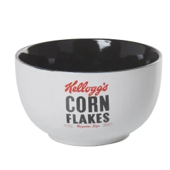 Bol Kellog's Corn flakes blanc et noir