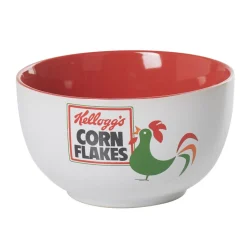 Bol Kellog's Corn flakes blanc et rouge