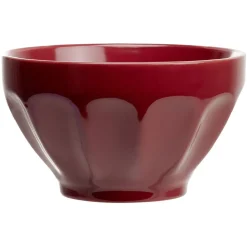 Bol rouge en faïence