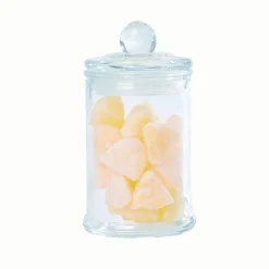 Bonbonnière transparente avec couvercle verre 15 cl x5