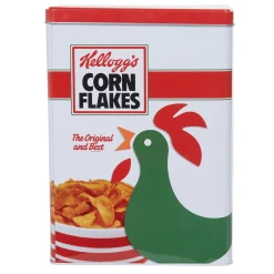 Boîte à céréales en métal Kellogg's Corn flakes motif coq