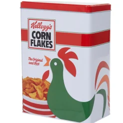 Boîte à céréales en métal Kellogg's Corn flakes motif coq