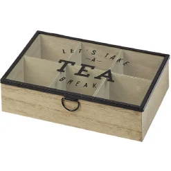 Boîte à thé 6 compartiments Tea break