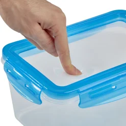Boîte alimentaire en plastique avec couvercle flexible en silicone x2