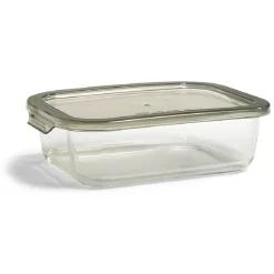 Boîte alimentaire en verre avec couvercle étanche à clips 1L