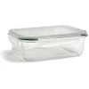 Boîte alimentaire en verre avec couvercle en plastique à clips 1,5L