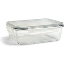 Boîte alimentaire en verre avec couvercle en plastique à clips 1,5L