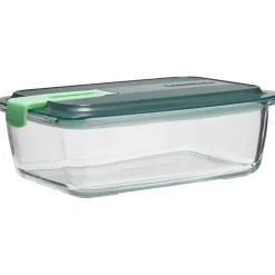 Boîte alimentaire Luminarc verre Esay Box transparent et vert 122 cl