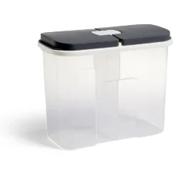 Boîte de conservation en plastique à 2 compartiments transparent 2,1L