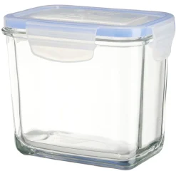 Boîte de conservation en verre hermétique L14xl11,9xH9,4 cm