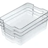 Boîte de rangement transparente pour réfrigérateur x3