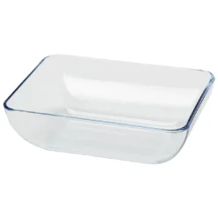 Boîte en verre avec couvercle plastique x3