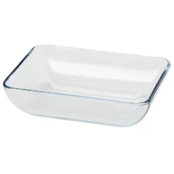 Boîte en verre avec couvercle plastique x3