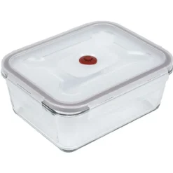 Boîte hermétique en verre avec couvercle 1,6L